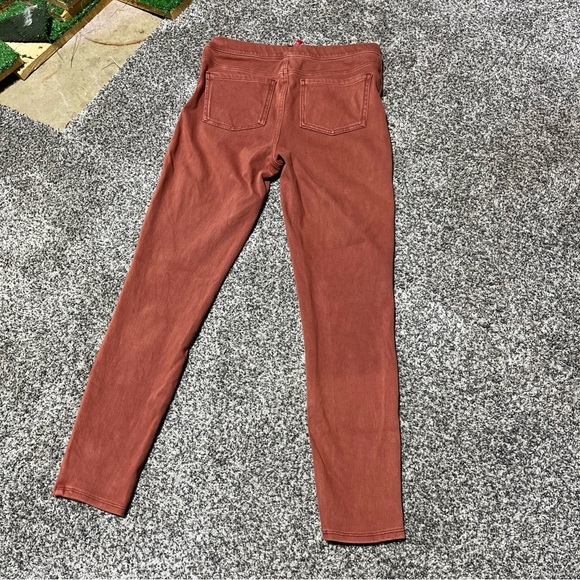 Spanx Size Medium Red Orange Jean-ish Ankle Leggings Flawed- See Note - Picture 10 of 10